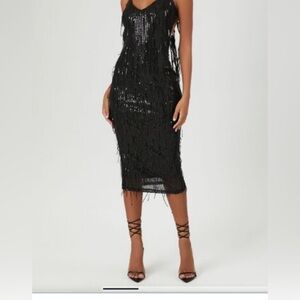 Sequin Bodycon Midi Dress